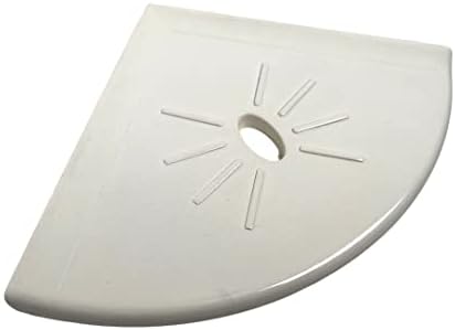Tenedos Resin Corner Shower Shelf 8 Inch Cream