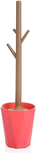 Toilet Brush Holder with Durable Silicone Brush 1