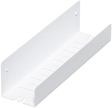 Qeke 16 Inch Shower Caddy with 2 Hooks and Floating Shelf