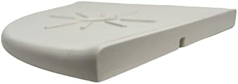 Tenedos Resin Corner Shower Shelf 8 Inch Cream
