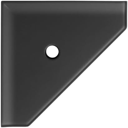 Questech 8 Inch Corner Shower Shelf with Q-Seal