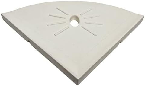 Tenedos Resin Corner Shower Shelf 8 Inch Cream