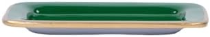 Jayes Studio Gracie Emerald Green Jewelry Dish Small Decorative Tray for Modern Bathroom Accessories
