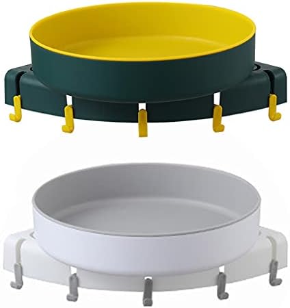 Corner Shower Shelf Rotating Storage Rack Organizer Green