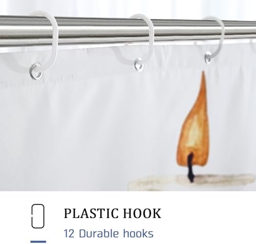 DESIHOM Fall Camels Pumpkins Shower Curtain Set