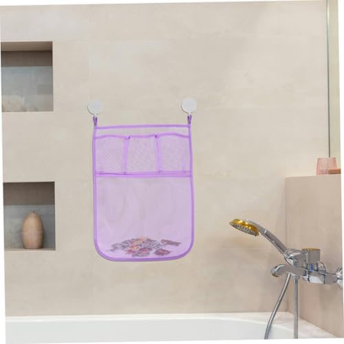2pcs Bath Toy Mesh Organizer Breathable Hanging Storage for Tub