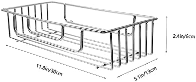 Alipis Wall Mounted Shower Organizer Storage Shelf for Bathroom