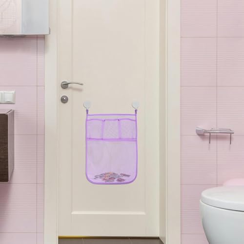 ERINGOGO 2pcs Mesh Bath Toy Organizer Hanging Storage Bag for Shower and Bath Tub
