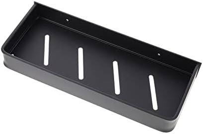 PRETYZOOM Wall Mounted Shower Caddy Black Storage Shelf