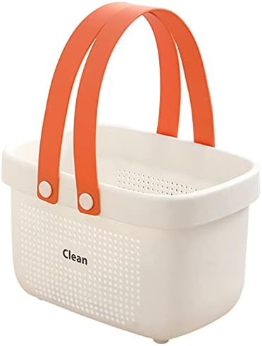 Portable Storage Organizer Caddy with Handles for Bathroom Kitchen Dorm Bedroom Use