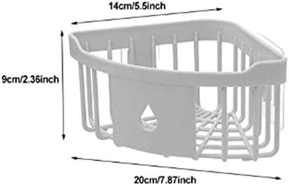 Holder Basket Shower Organizer Wall Mounted Storage Rack for Bathroom and Kitchen