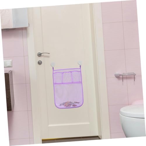 ERINGOGO 2pcs Violet Mesh Shower Caddy Tub Holder Organizer