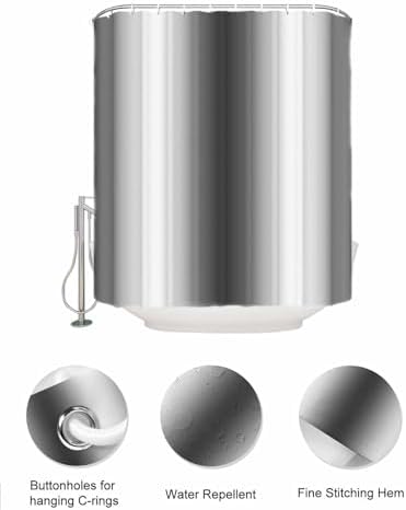 ZFUNCING Shower Curtain Organizer Set with 10 Pockets
