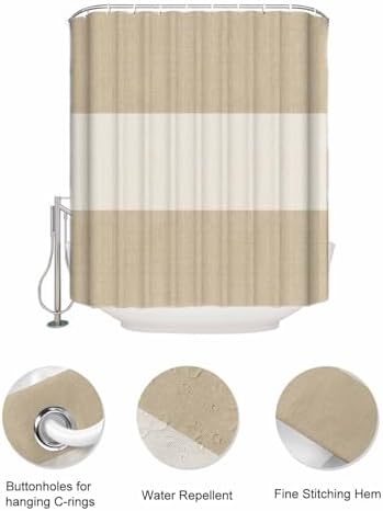 ZFUNCING Shower Curtain Mesh Organizer Set with Hooks