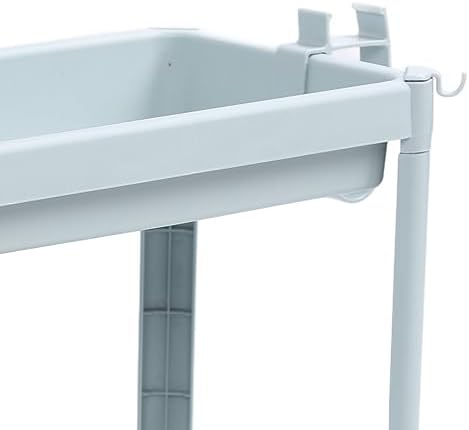 Ylwxzenith 3 Tier Bathroom Floor Storage Shelf with Sturdy Plastic Frame