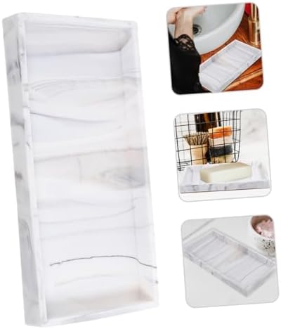 3Pcs Silicone Vanity Tray for Bathroom Storage and Toiletries Organization