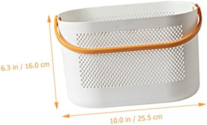 Portable Shower Storage Basket with Handles for Bathroom and Pantry