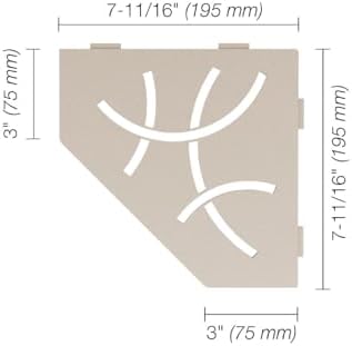 Schluter Pentagonal Corner Shelf for Tiled Walls
