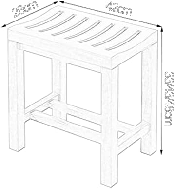 Wooden Spa Bench with Storage Shelf for Bathroom and Outdoor Use