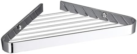 Triangle Metal Shower Shelf Corner Organizer 6 Colors Silver