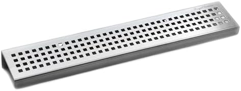 SereneDrains 12 Inch Brushed Nickel Shower Shelf