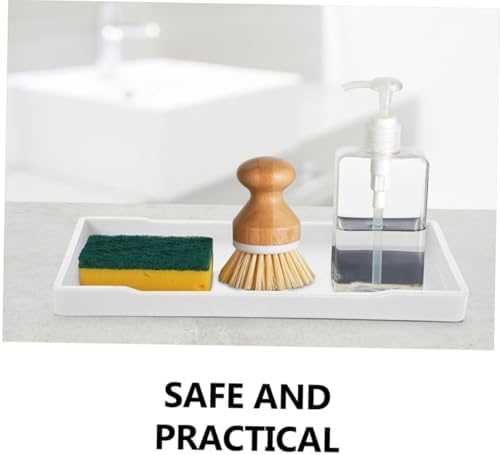 3pcs Thick Bathroom Vanity Tray Organizer for Soap and Perfume
