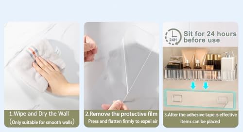 GDQ Crystal Clear Wall Mount Organizer