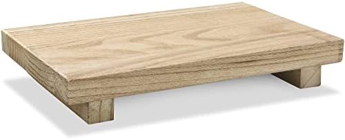 Wood Riser Tray Soap Stand Decorative Rustic Kitchen Counter