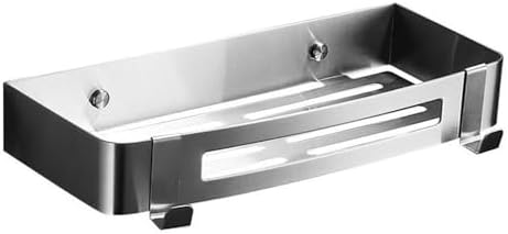 Stainless Steel Shower Caddy with 2 Movable Hooks
