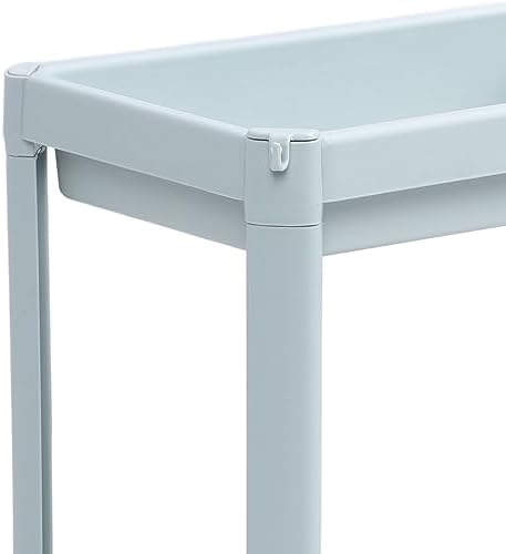 Ylwxzenith 3 Tier Bathroom Floor Storage Shelf with Sturdy Plastic Frame