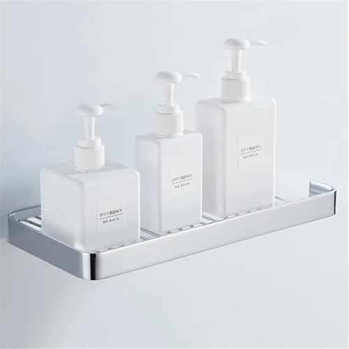 Silver Bathroom Shower Shelf Organizer 118 Inch Wall Mounted Caddy Rack