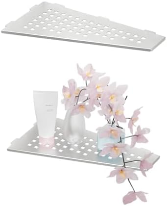 Lives 2 Pack Trapezoid Corner Shower Shelves 1