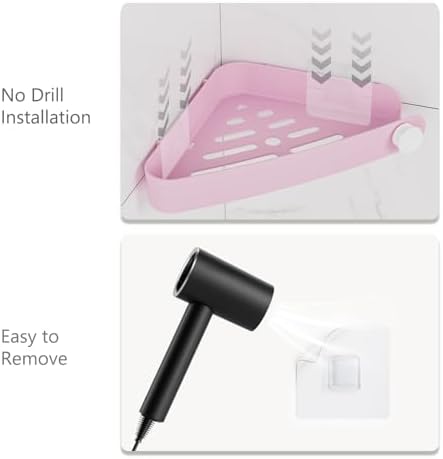 Sotfamily Shower Caddy Corner 2 Pack Pink