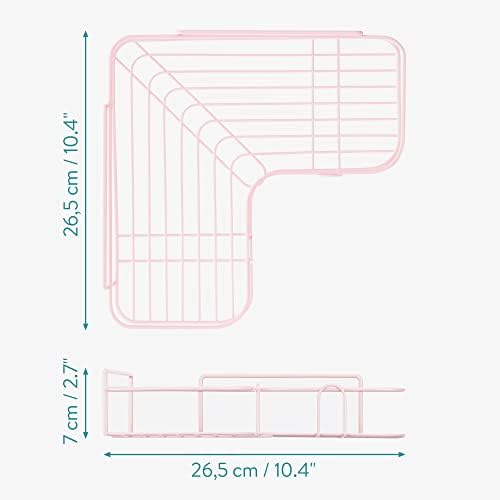 Navaris Self Adhesive Shower Caddy Set of 2 Pink