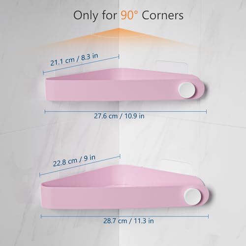 Sotfamily Shower Caddy Corner 2 Pack Pink