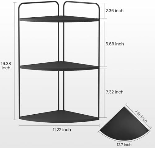 Modern Corner Counter Organizer with Waterproof Shelf