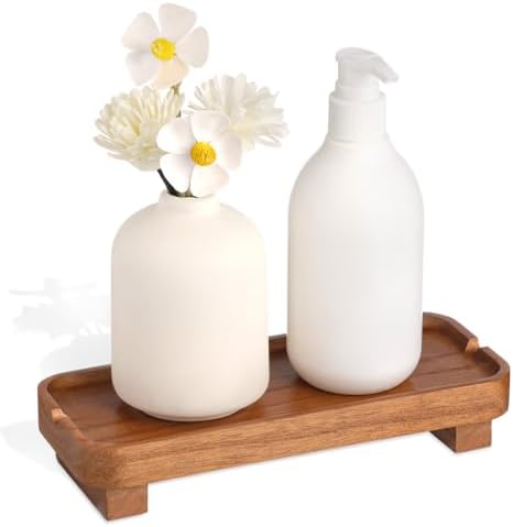 Wooden Soap Dish with Drainage Slots Light Brown 87 x 36 Inches