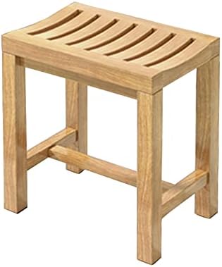 Wooden Spa Bench with Shelf Storage for Bathroom