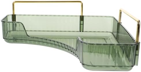 PRETYZOOM Vanity Tray Corner Shelves Bathroom Organizer