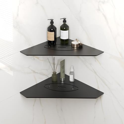 FerdY 2-Pack 10 Inch Matte Black Shower Caddy