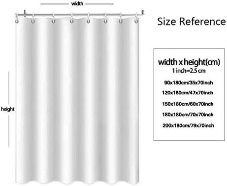 Classic Watercolor Shower Curtain 72x78 Inches