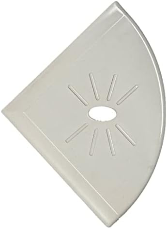 Tenedos Resin Corner Shower Shelf 8 Inch Cream