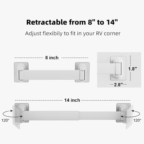WanDwel Aluminum RV Shower Caddy 3 Pack