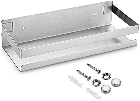OwnMy 10 Inch Stainless Steel Shower Shelf Silver