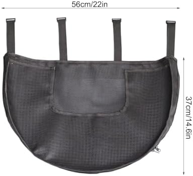 Mesh Bath Toy Organizer with 4 Hooks and Side Pockets
