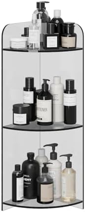 Acrylic Corner Shelf Shower Caddy with 3 Tiers 1