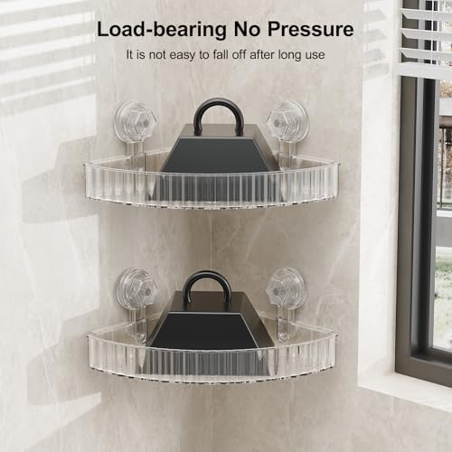 Ankoox Corner Shower Caddy Suction Cup Organizer