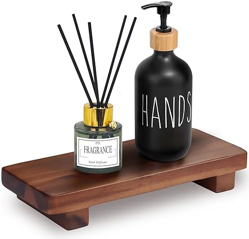 Acacia Wood Soap Stand 98x4 Inches Rustic Design