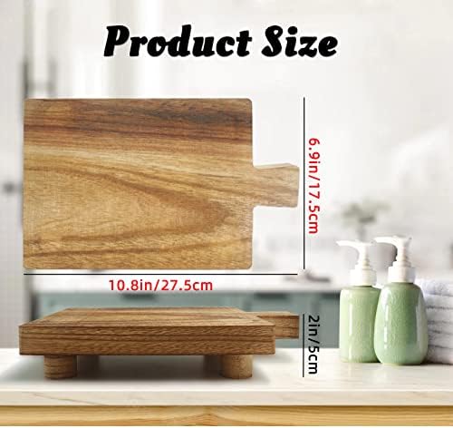 Handmade Wooden Tray for Soap and Bath Bottles