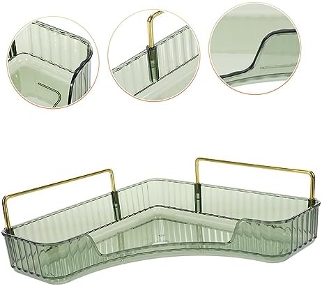 Ciieeo Makeup Storage Organizer Bathroom Vanity Corner Shelf